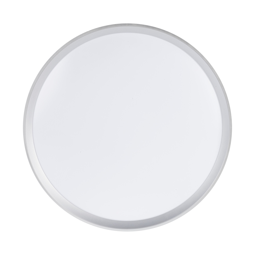 Plafoniera dimmerabile a LED LIXAN LED/65W/230V 3000-6500K Ø 48,6 cm bianco/argento + telecomando