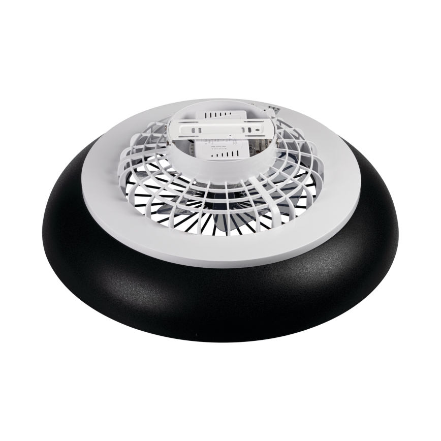 Plafoniera LED RGBW dimmerabile con ventilatore PLAVE PAN LED/48W/230V 3000-6500K Ø 60 cm nero + telecomando
