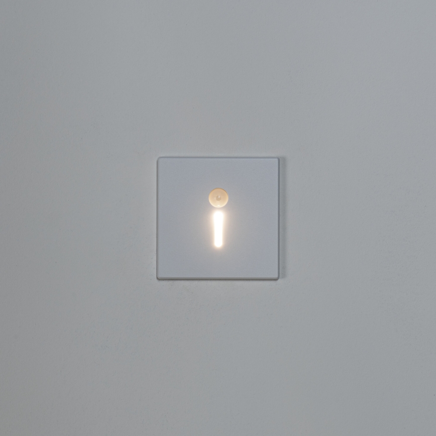 Lampada a LED per scale con sensore di movimento e sensore crepuscolare MAGNIK LED/1,7W/230V 2700/3300/3900/4600/5700K bianca quadrata