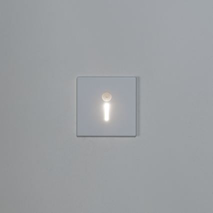 Lampada a LED per scale con sensore di movimento e sensore crepuscolare MAGNIK LED/1,7W/230V 2700/3300/3900/4600/5700K bianca quadrata