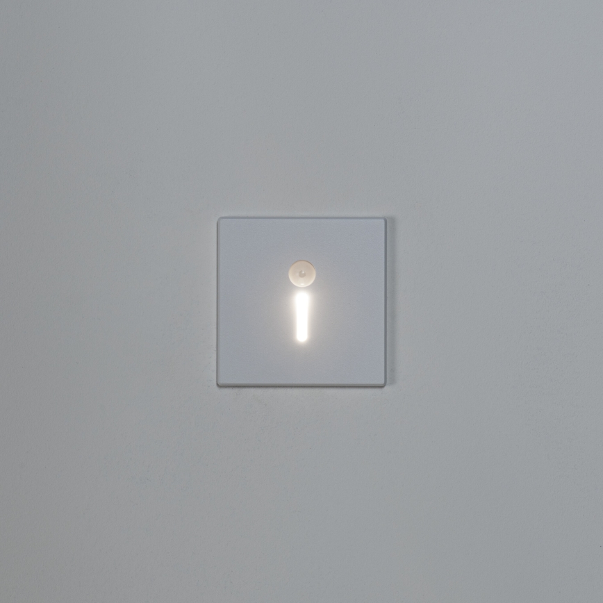 Lampada a LED per scale con sensore di movimento e sensore crepuscolare MAGNIK LED/1,7W/230V 2700/3300/3900/4600/5700K bianca quadrata
