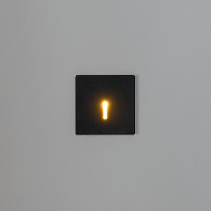 Lampada LED per scale MAGNIK LED/1,7W/230V 2700/3300/3900/4600/5700K nera squadrata