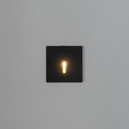 Lampada LED per scale MAGNIK LED/1,7W/230V 2700/3300/3900/4600/5700K nera squadrata