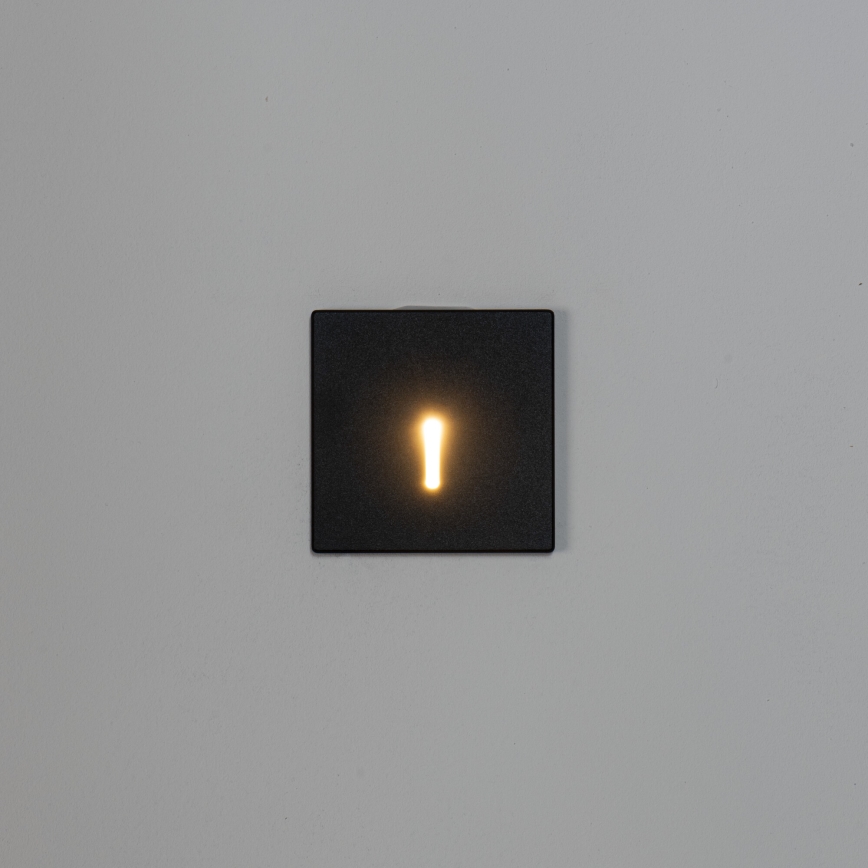 Lampada LED per scale MAGNIK LED/1,7W/230V 2700/3300/3900/4600/5700K nera squadrata