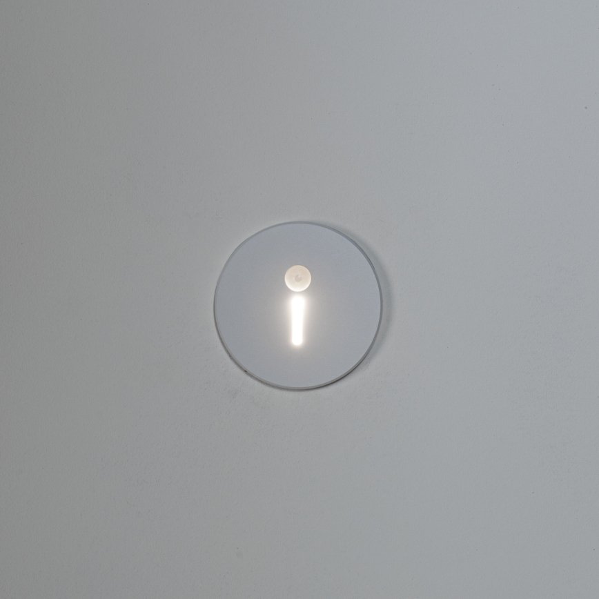 Lampada LED per scale con sensore di movimento e sensore crepuscolare MAGNIK LED/1,7W/230V 2700/3300/3900/4600/5700K bianca rotonda