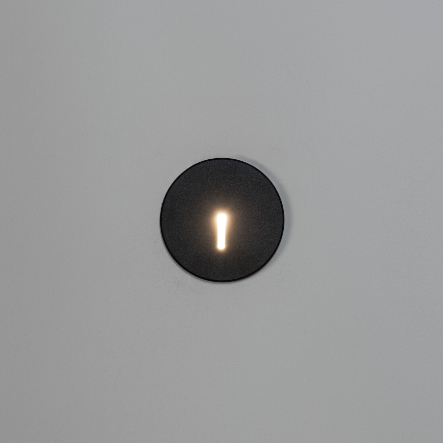 LED-Treppenleuchte MAGNIK LED/1,7W/230V 2700/3300/3900/4600/5700K schwarz rund