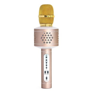 Karaoke-Mikrofon 6W/5V 1500 mAh Bluetooth gold