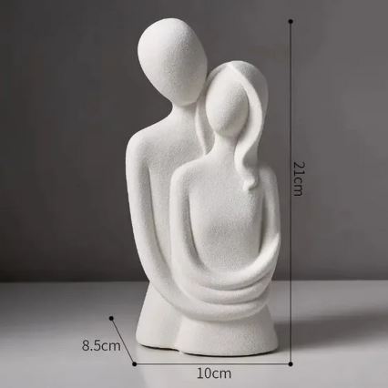 Keramik-Tischdekoration 20x9,5x7,5 cm grau
