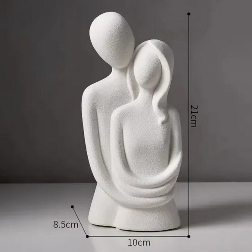 Keramik-Tischdekoration 20x9,5x7,5 cm grau