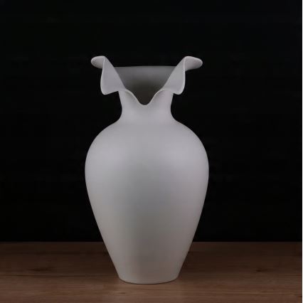 Keramikvase 41,5x23 cm weiß