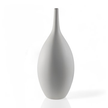 Keramikvase, 47 cm, weiß