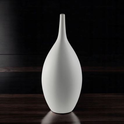 Keramikvase, 47 cm, weiß