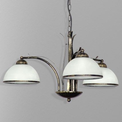 Kette-Kronleuchter KORFU 3xE27/60W/230V