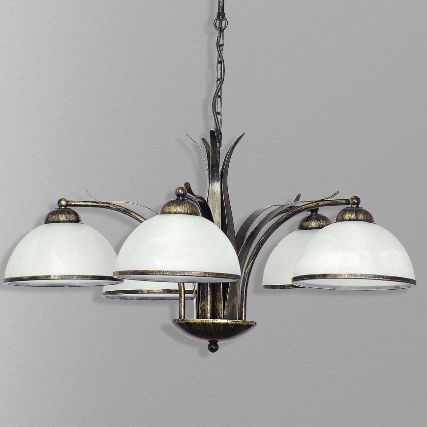 Kette-Kronleuchter KORFU 5xE27/60W/230V