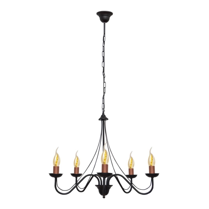 Kette-Kronleuchter MALBO 5xE14/60W/230V