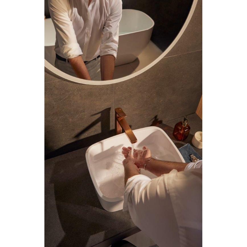 KFA Armatura 4522-712-34 - Mitigeur pour lavabo + vidage MALAGA 30,3 cm or rose