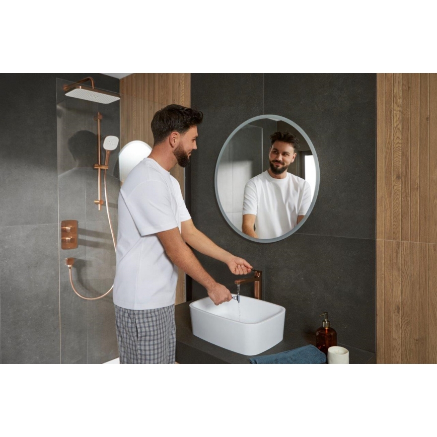 KFA Armatura 4522-815-34 - miscelatore per lavabo + piletta di scarico MALAGA 15,9 cm oro rosa
