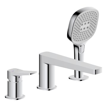 KFA Armatura 4525-210-00 - Mitigeur de baignoire 3 trous MALAGA, chrome brillant