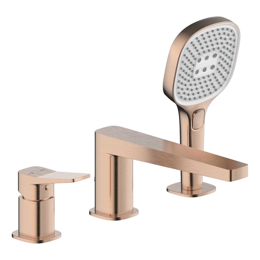 KFA Armatura 4525-210-34 - 3-Loch-Wannenarmatur MALAGA Roségold