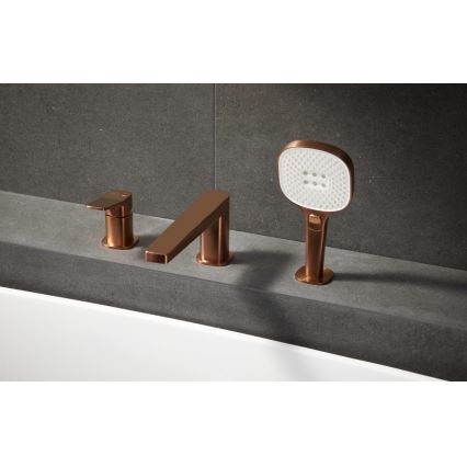 KFA Armatura 4525-210-34 - Miscelatore per vasca a 3 fori MALAGA oro rosa