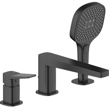 KFA Armatura 4525-210-81 - Mitigeur de baignoire 3 trous MALAGA noir