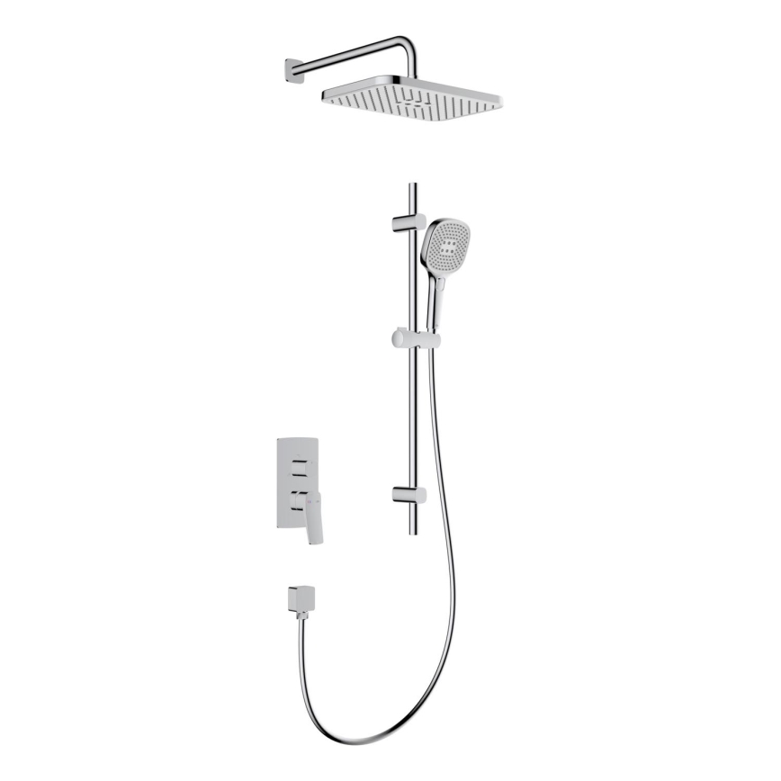 KFA Armatura 4529-301-00 - Ensemble de douche avec mitigeur encastré MALAGA, finition chrome brillant