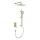 KFA Armatura 4529-301-31 - Set doccia con miscelatore da incasso MALAGA oro spazzolato