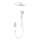 KFA Armatura 4529-301-44 - Ensemble de douche avec mitigeur encastré MALAGA blanc