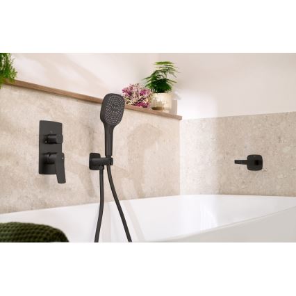 KFA Armatura 4529-301-81 - Duschset mit Unterputz-Armatur MALAGA, schwarz