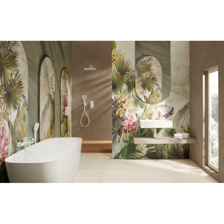 KFA Armatura 4529-501-44 - Set doccia con miscelatore da incasso MALAGA bianco