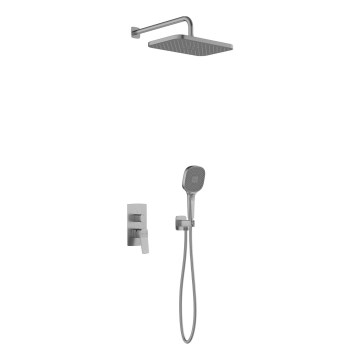 KFA Armatura 4529-501-61 - Ensemble de douche avec mitigeur encastré MALAGA gris métallisé