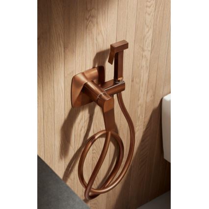 KFA Armatura 4529-512-34 - Mitigeur de bidet avec douchette pour installation encastrée MALAGA or rose