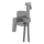 KFA Armatura 4529-512-61 - Miscelatore per bidet con doccetta per installazione ad incasso MALAGA grigio metallico