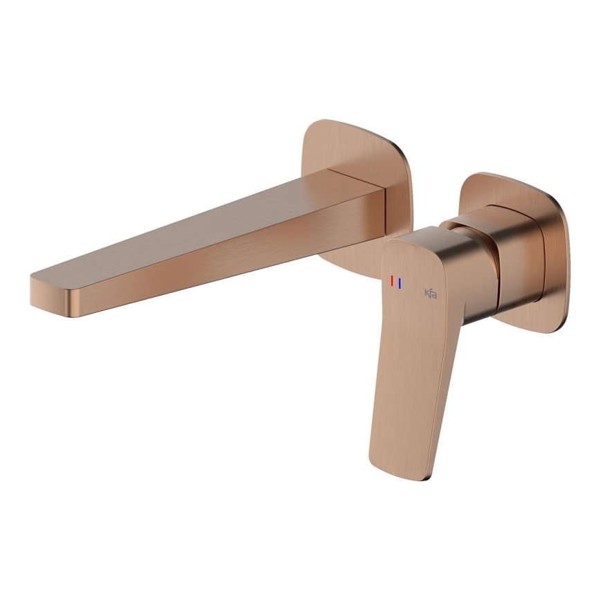 KFA Armatura 4529-810-34 - Waschtischarmatur für Unterputzmontage MALAGA Roségold