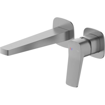 KFA Armatura 4529-810-61 - Einhebel-Waschtischarmatur zur Unterputzmontage MALAGA Metallic-Grau