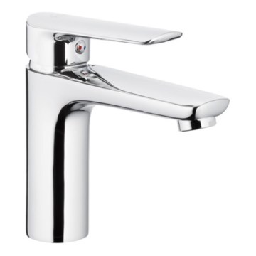 KFA Armatura 5022-815-00 - Robinet de lavabo + bonde avec trop-plein TANZANIT 15,4 cm chrome brillant