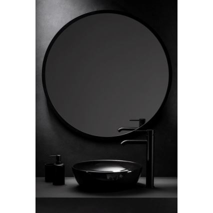 KFA Armatura 5032-612-81 - Robinet de lavabo + déchets avec trop-plein MOZA 33 cm mat noir