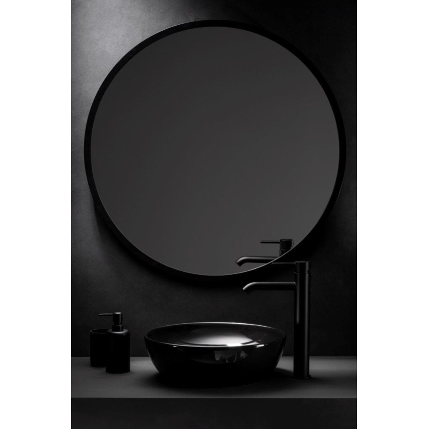 KFA Armatura 5032-612-81 - Robinet de lavabo + déchets avec trop-plein MOZA 33 cm mat noir
