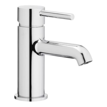 KFA Armatura 5032-815-00 - Robinet de lavabo + déchets avec trop-plein MOZA 15,2 cm chrome brillant