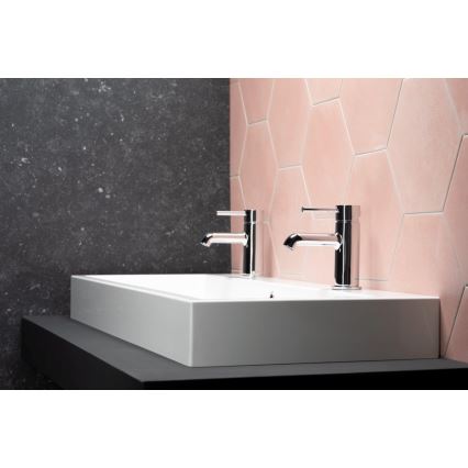 KFA Armatura 5032-815-00 - Robinet de lavabo + déchets avec trop-plein MOZA 15,2 cm chrome brillant