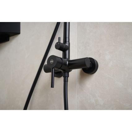 KFA Armatura 5036-910-81 - Colonne de douche avec robinet MOZA laiton/mat noir