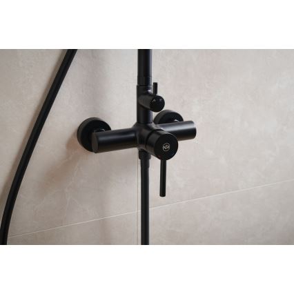 KFA Armatura 5036-910-81 - Colonne de douche avec robinet MOZA laiton/mat noir