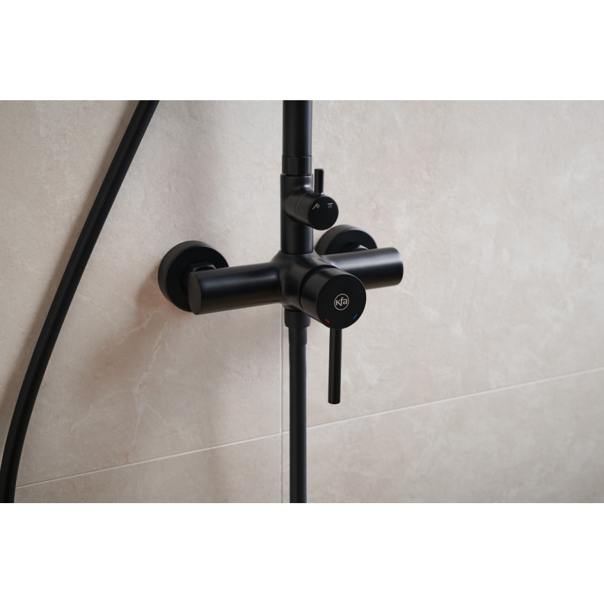 KFA Armatura 5036-910-81 - Colonne de douche avec robinet MOZA laiton/mat noir