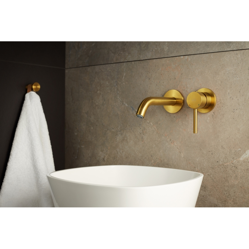 KFA Armatura 5039-810-31 - Robinet de lavabo pour installation encastrée MOZA poli doré