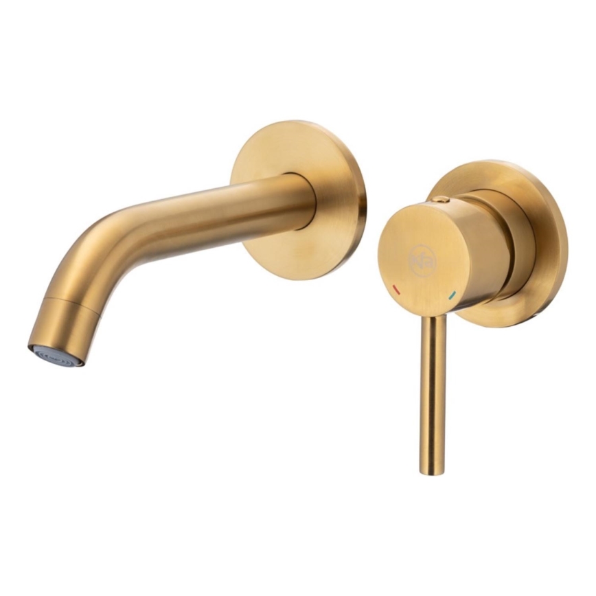 KFA Armatura 5039-810-31 - Rubinetto per lavabo da incasso MOZA molato oro