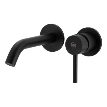 KFA Armatura 5039-810-81 - Robinet de lavabo pour installation encastrée MOZA mat noir