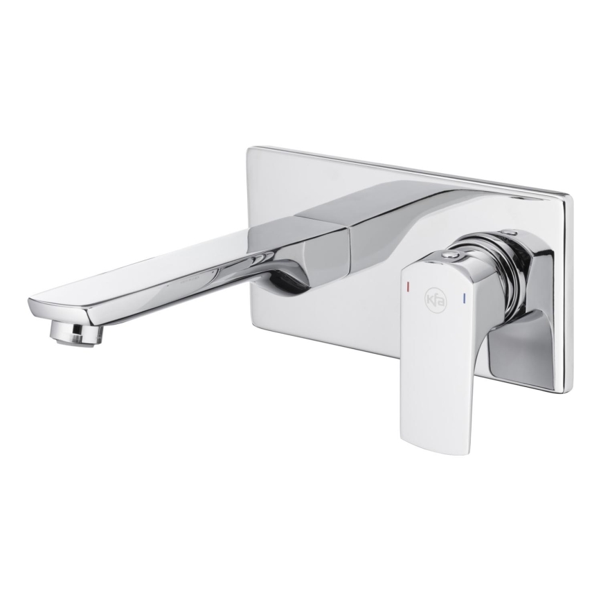 KFA Armatura 5539-810-00 - Waschbeckenarmatur für Unterputzmontage MOKAIT glänzendes Chrom