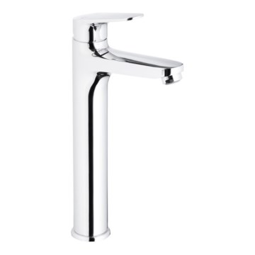 KFA Armatura 5552-712-00 - Robinet de lavabo + déchets avec trop-plein OTAVA 30,2 cm chrome brillant