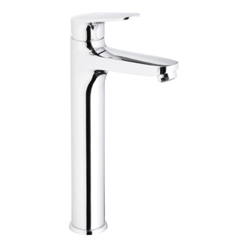KFA Armatura 5552-712-00 - Robinet de lavabo + déchets avec trop-plein OTAVA 30,2 cm chrome brillant