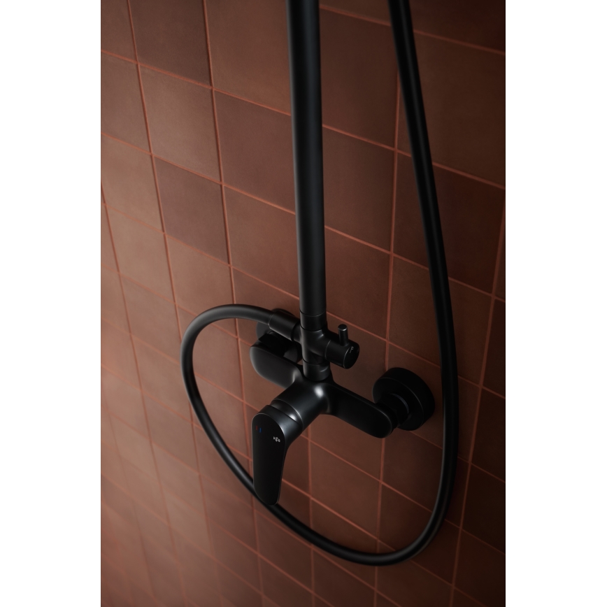 KFA Armatura 5556-910-81 - Set doccia con rubinetto OTAVA ottone/opaco nero